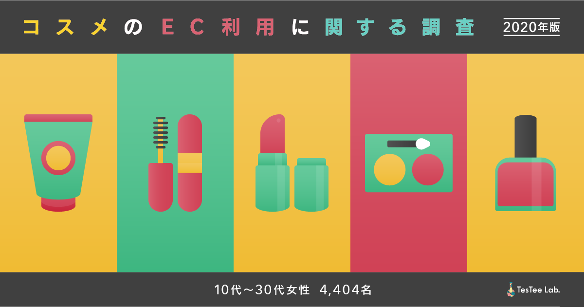 10代 30代女性のコスメecサイト利用率は